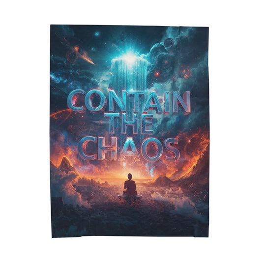 Contain the Chaos Velveteen Plush Blanket
