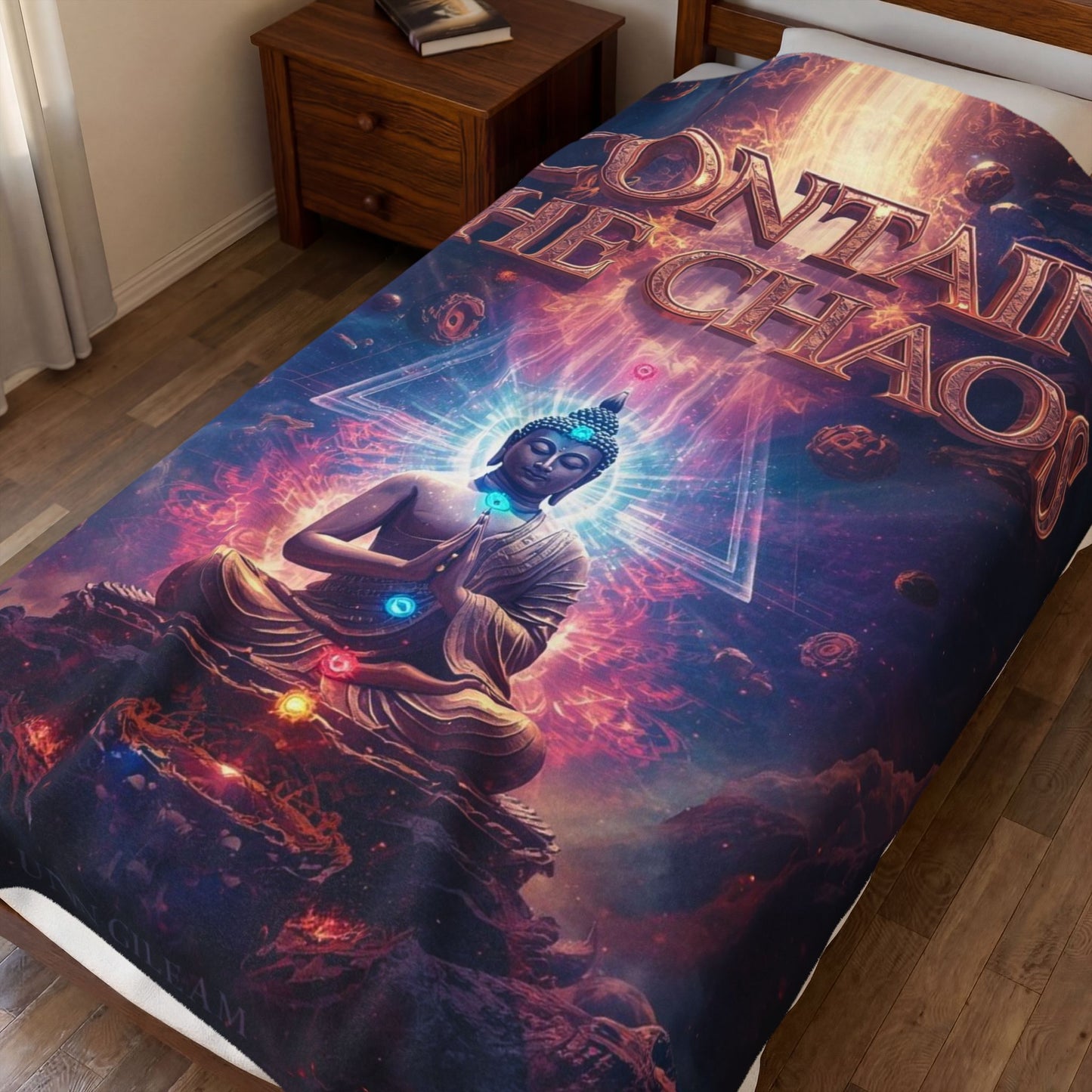 Contain the Chaos Velveteen Plush Blanket