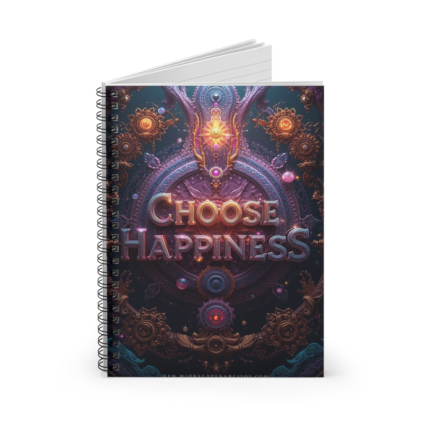 Choose Happiness Spiral Notebook  Ruled Journal for Positivity & Daily Notes