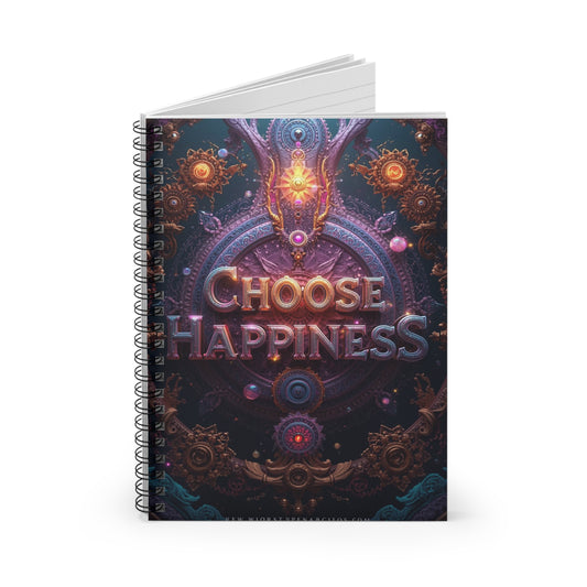 Choose Happiness Spiral Notebook  Ruled Journal for Positivity & Daily Notes