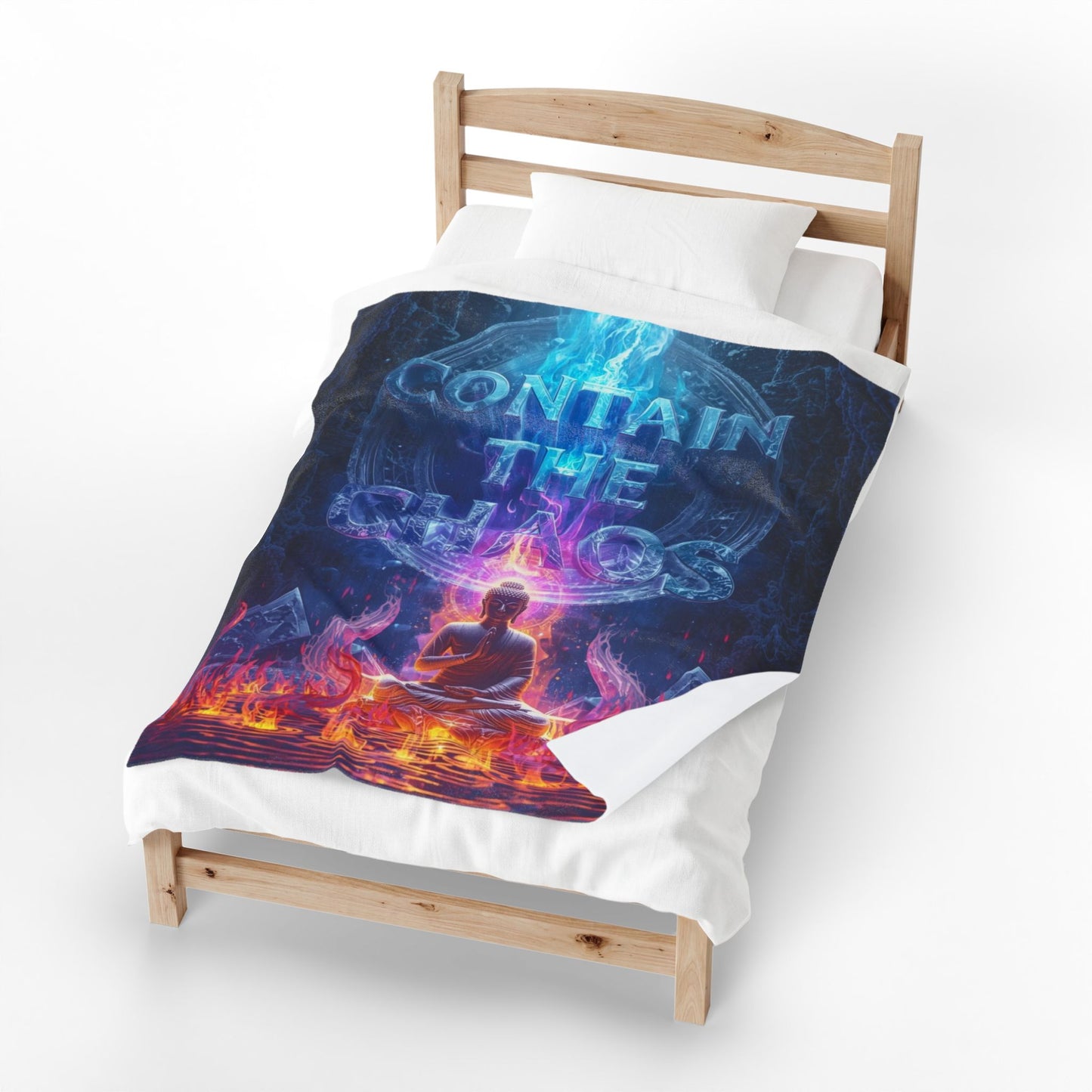 Contain The Chaos Velveteen Plush Blanket