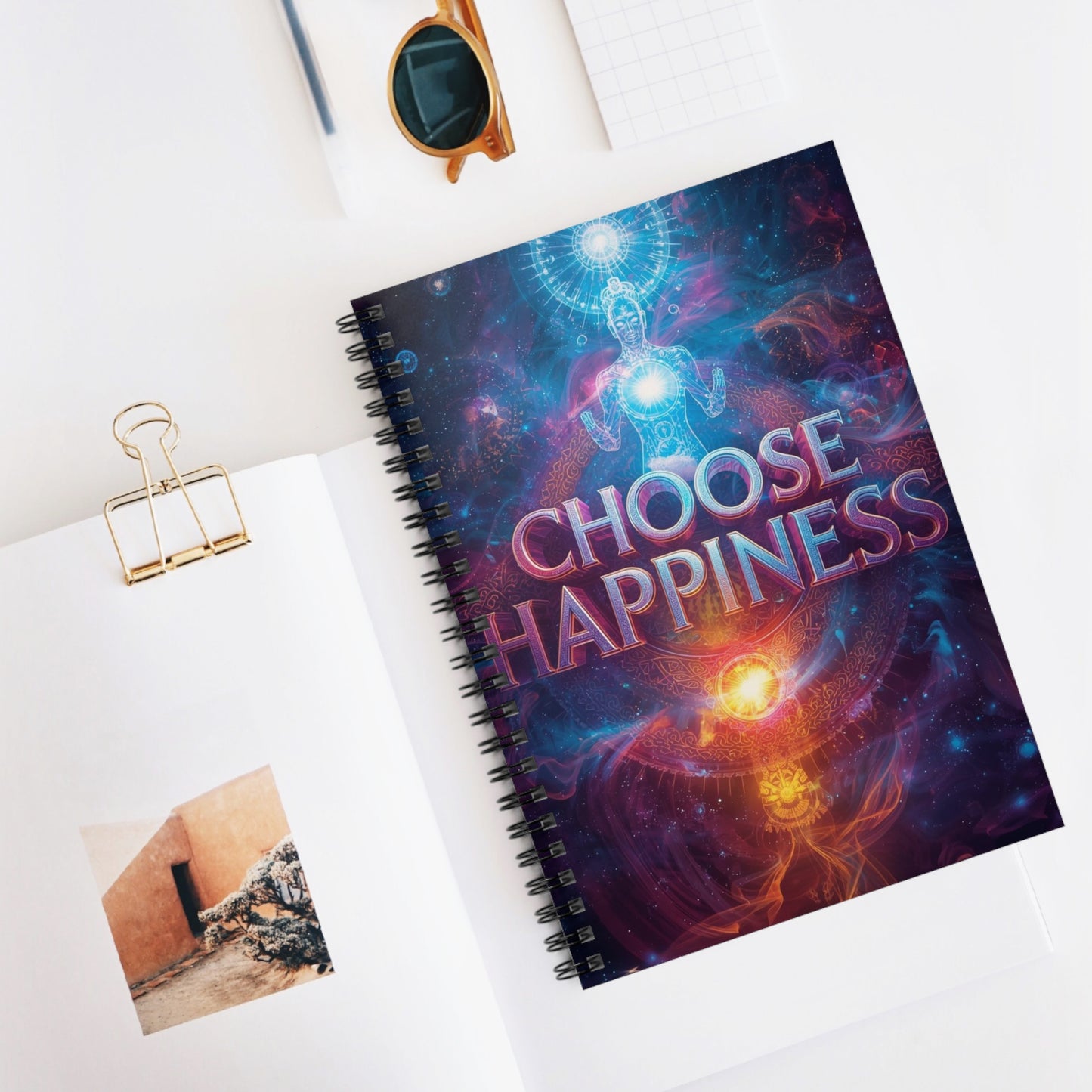 Choose Happiness Spiral Notebook Ruled Journal for Positivity & Daily Notes