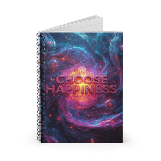 Choose Happiness Spiral Notebook Ruled Journal for Positivity & Daily Notes