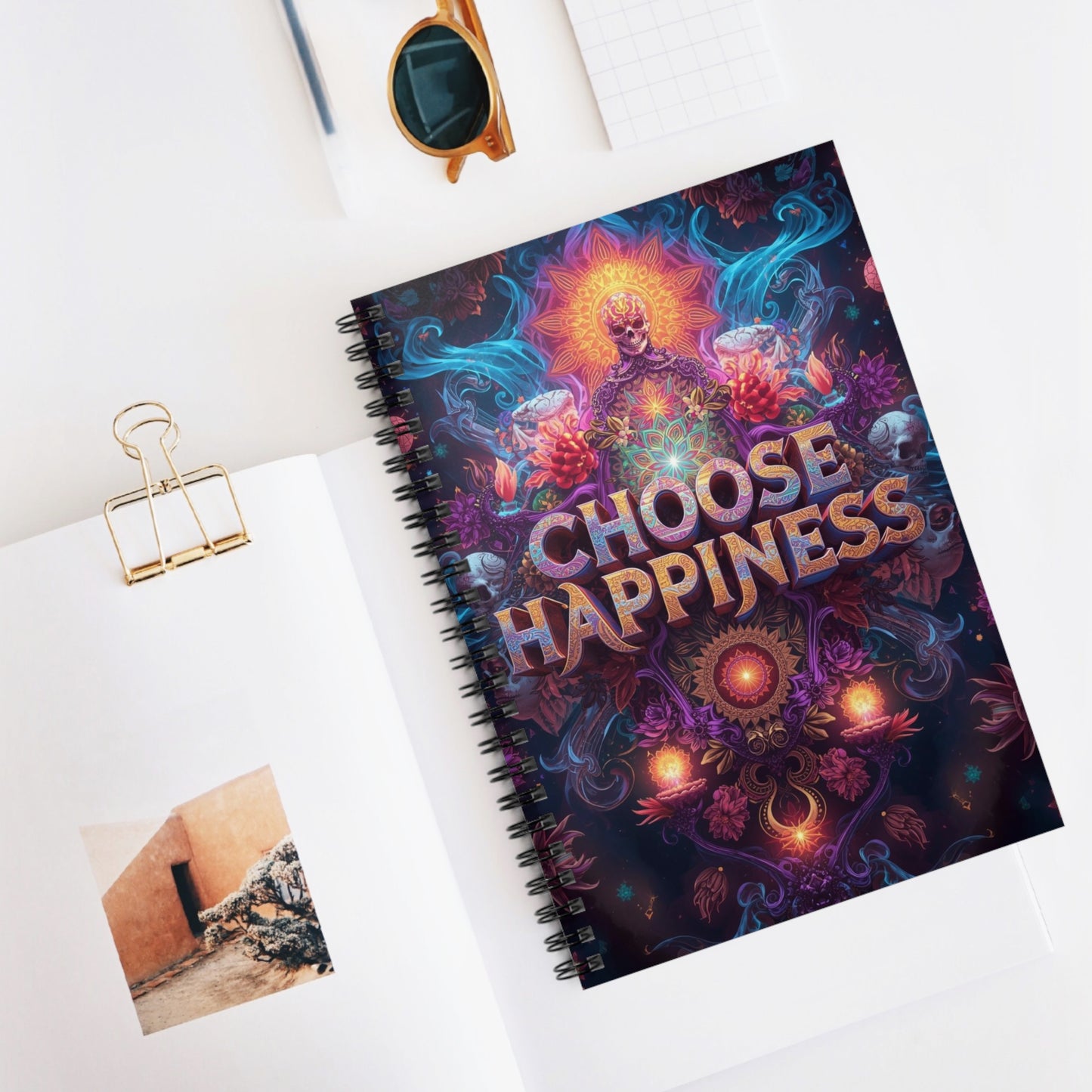 Choose Happiness Spiral Notebook Ruled Journal for Positivity & Daily Notes