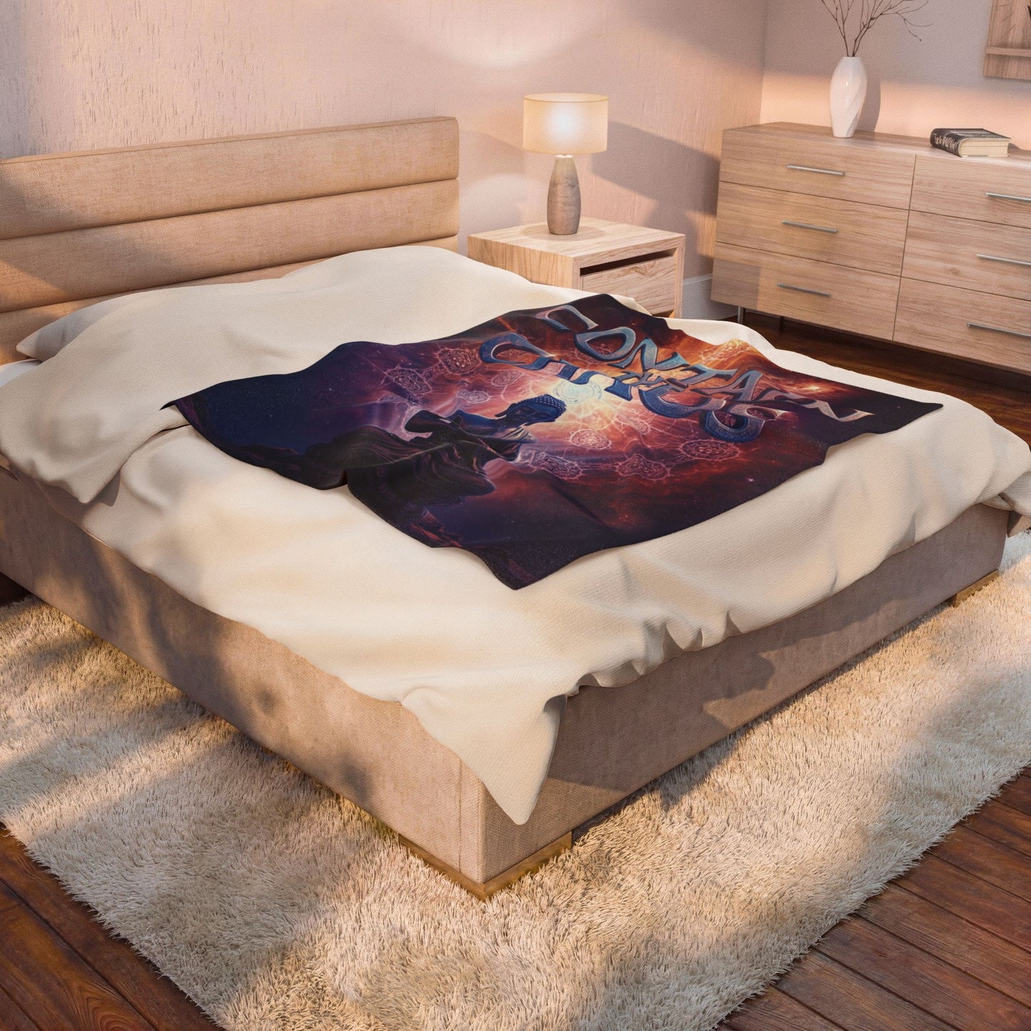 Contain the Chaos Velveteen Plush Blanket