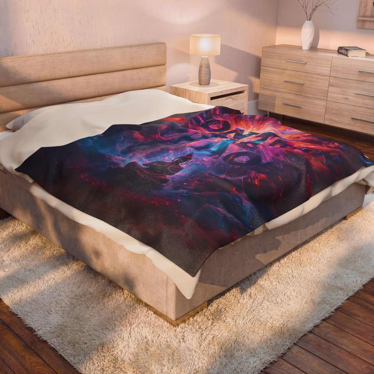 Contain the Chaos Velveteen Plush Blanket