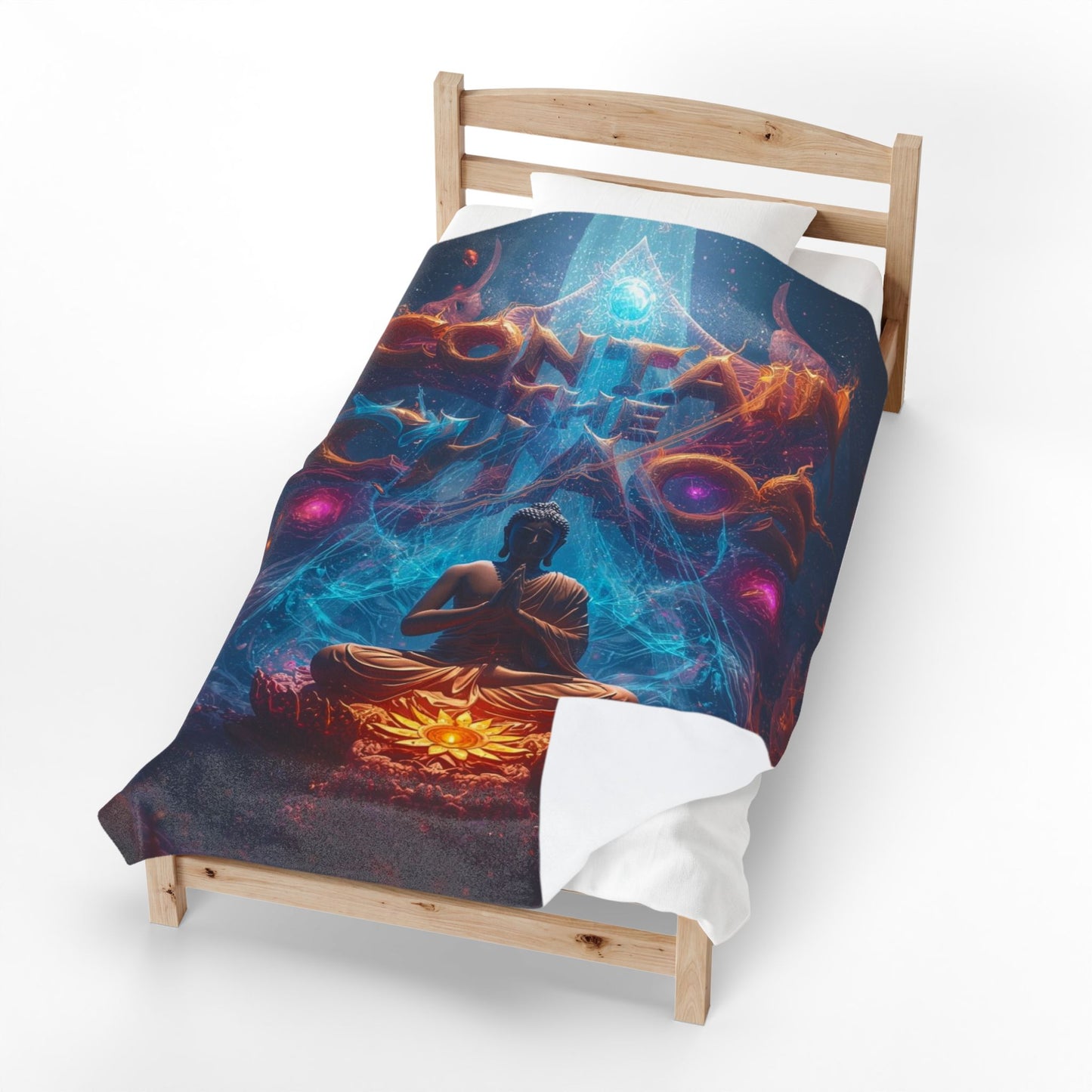 Velveteen Plush Blanket Contain the Chaos Throw