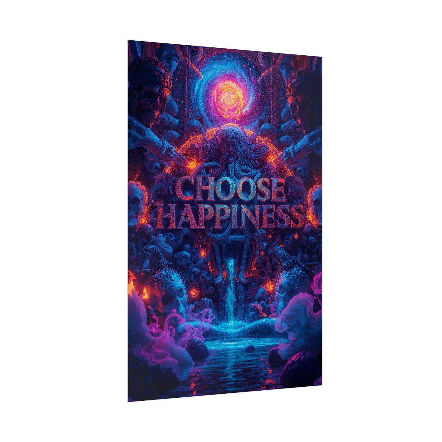The LifeBox Motivational Poster, Choose Happiness Wall Art, Self Discipline & Mindset Decor, Personal Growth Inspirational Quote Print