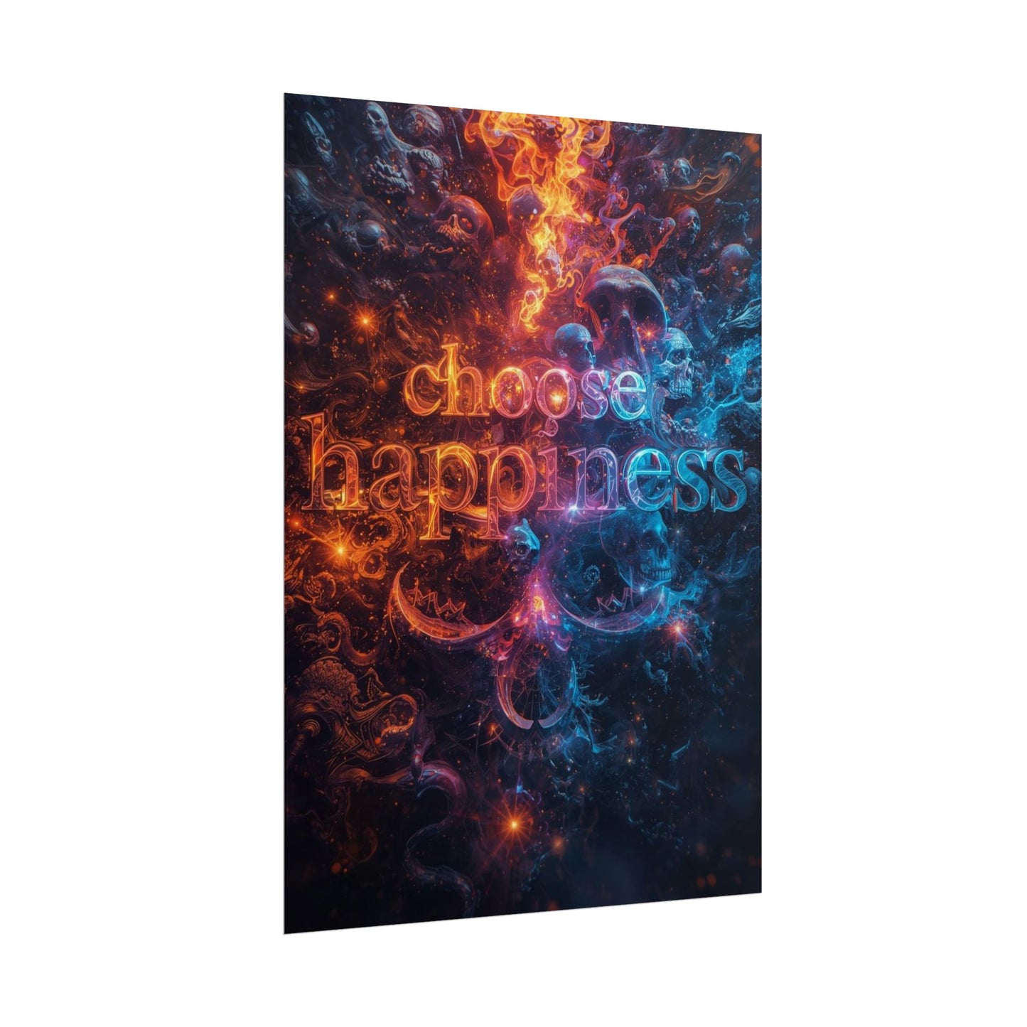 The LifeBox Motivational Poster, Choose Happiness Wall Art, Self Discipline & Mindset Decor, Personal Growth Inspirational Quote Print
