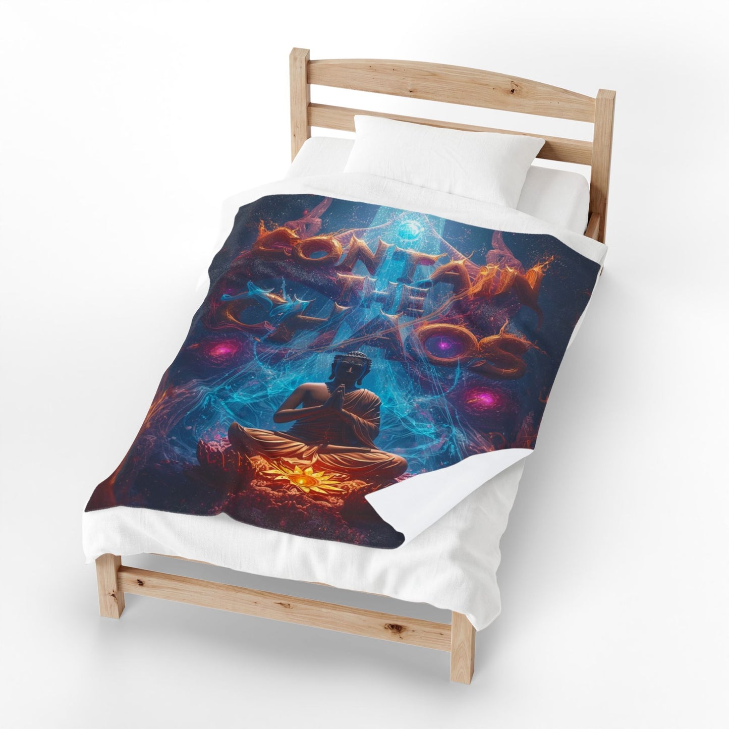 Velveteen Plush Blanket Contain the Chaos Throw