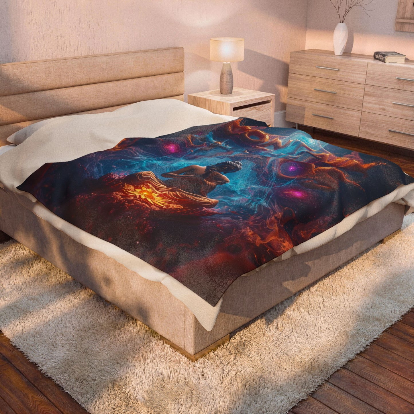 Velveteen Plush Blanket Contain the Chaos Throw