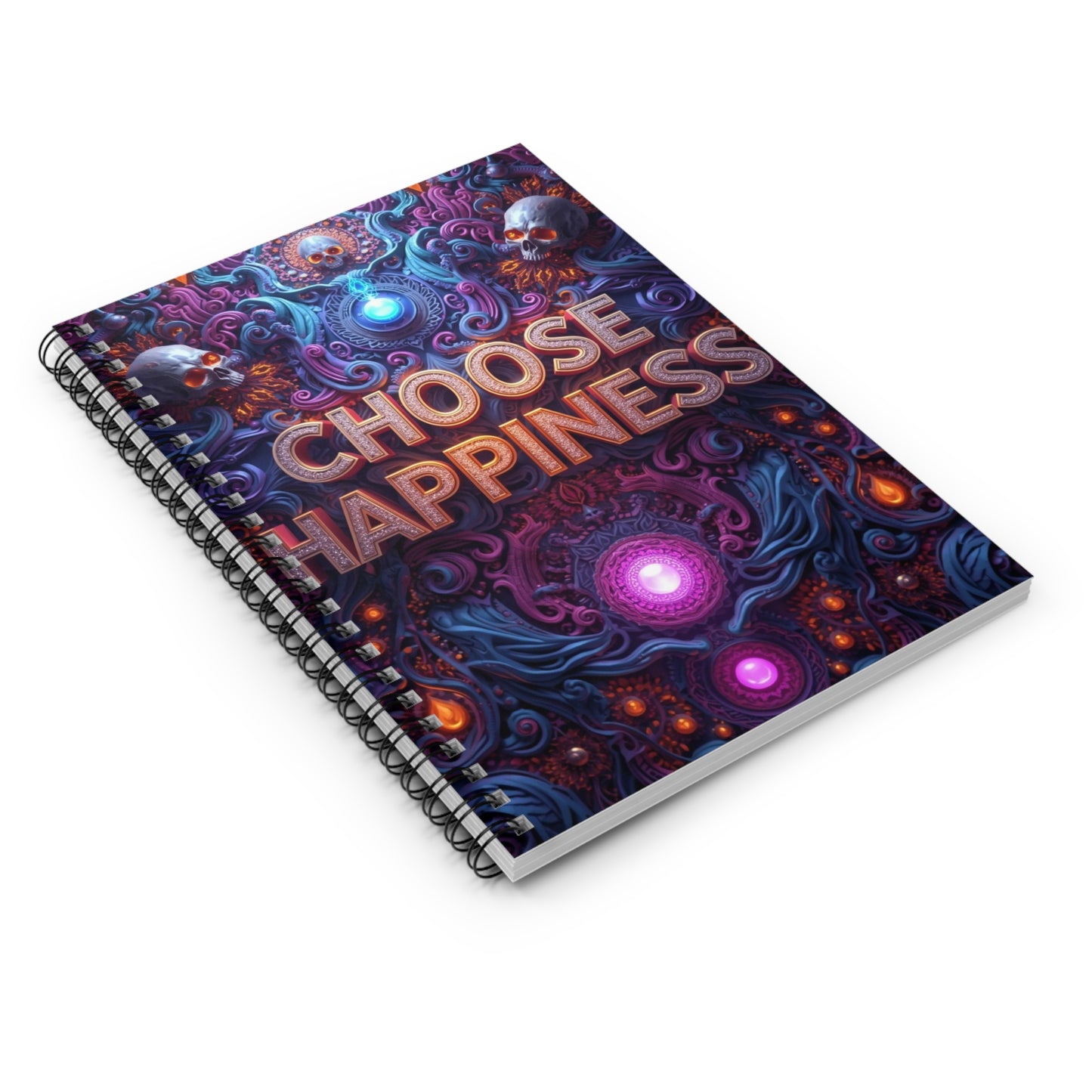 Choose Happiness Spiral Notebook Ruled Journal for Positivity & Daily Notes