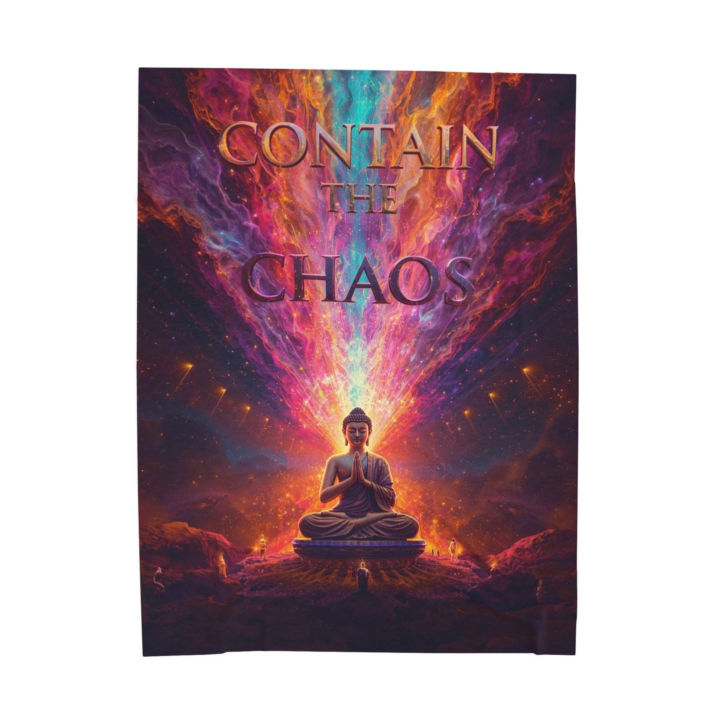 Contain the Chaos Velveteen Plush Blanket