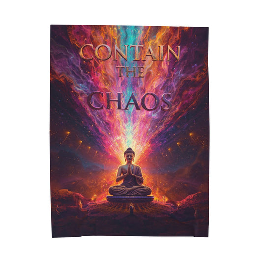 Contain the Chaos Velveteen Plush Blanket
