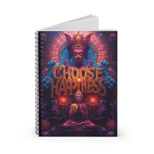 Choose Happiness Spiral Notebook  Ruled Journal for Positivity & Daily Notes