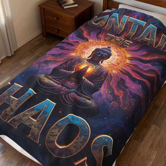 Contain the Chaos Velveteen Plush Blanket