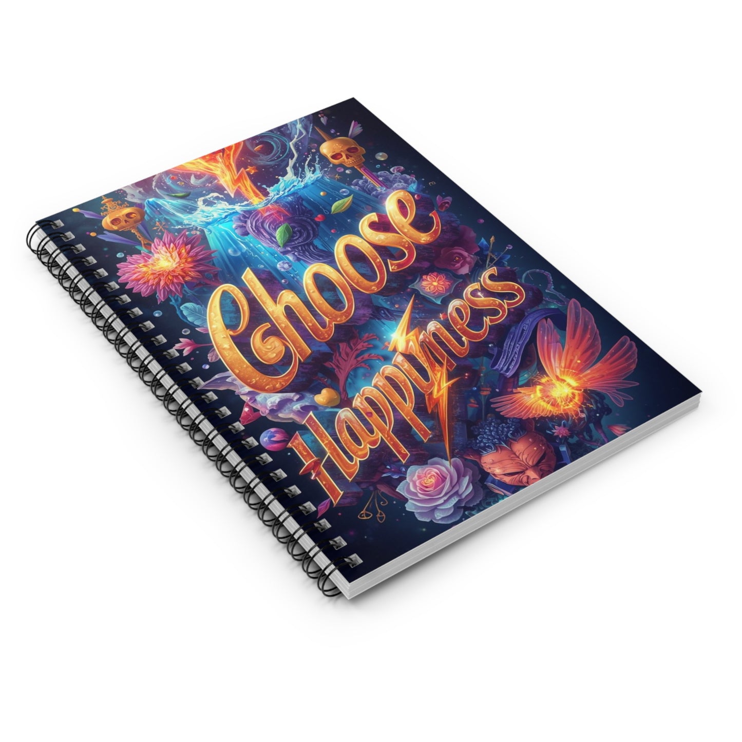 Choose Happiness Spiral Notebook Ruled Journal for Positivity & Daily Notes