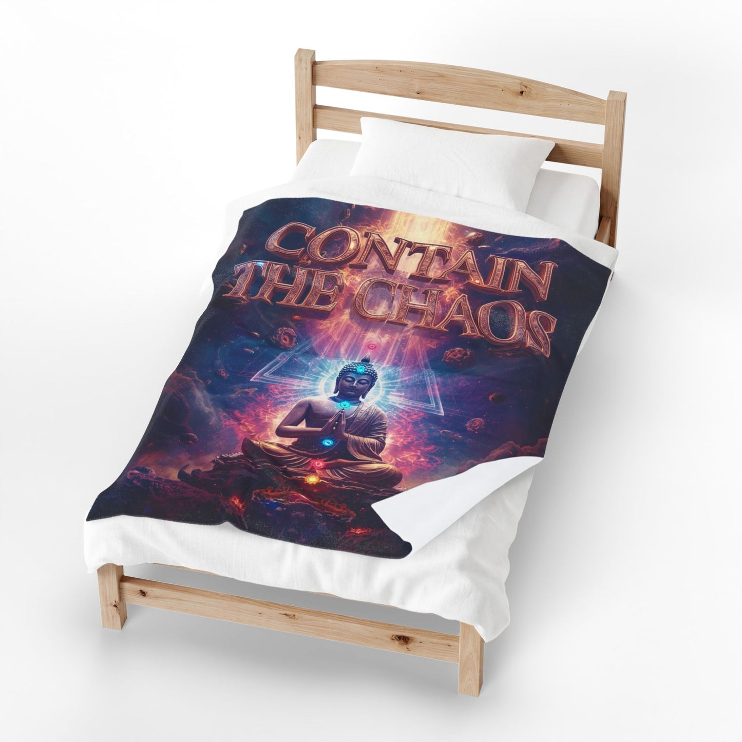 Contain the Chaos Velveteen Plush Blanket