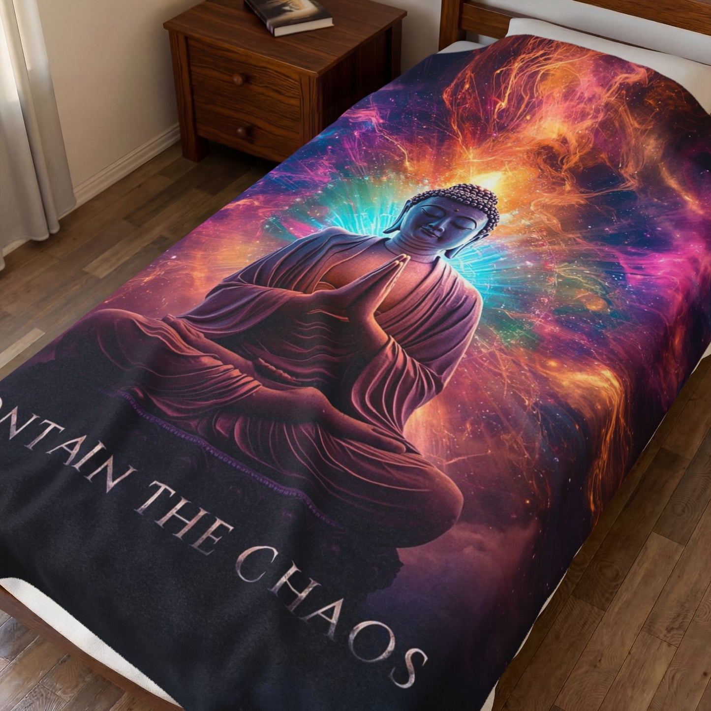 Contain the Chaos Velveteen Plush Blanket