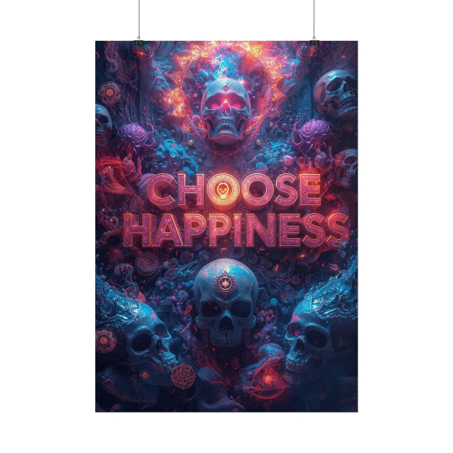 The LifeBox Motivational Poster, Choose Happiness Wall Art, Self Discipline & Mindset Decor, Personal Growth Inspirational Quote Print