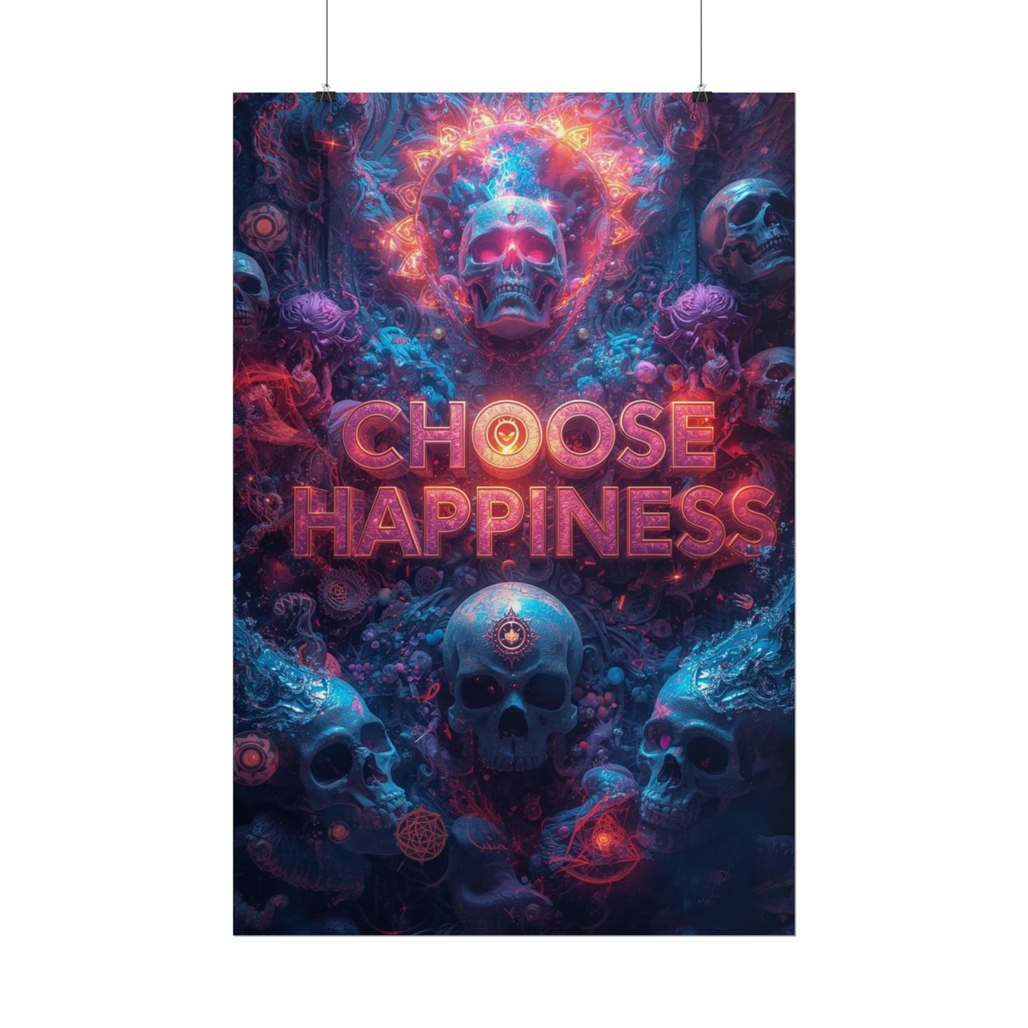 The LifeBox Motivational Poster, Choose Happiness Wall Art, Self Discipline & Mindset Decor, Personal Growth Inspirational Quote Print