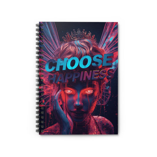 Choose Happiness Spiral Notebook Ruled Journal for Positivity & Daily Notes
