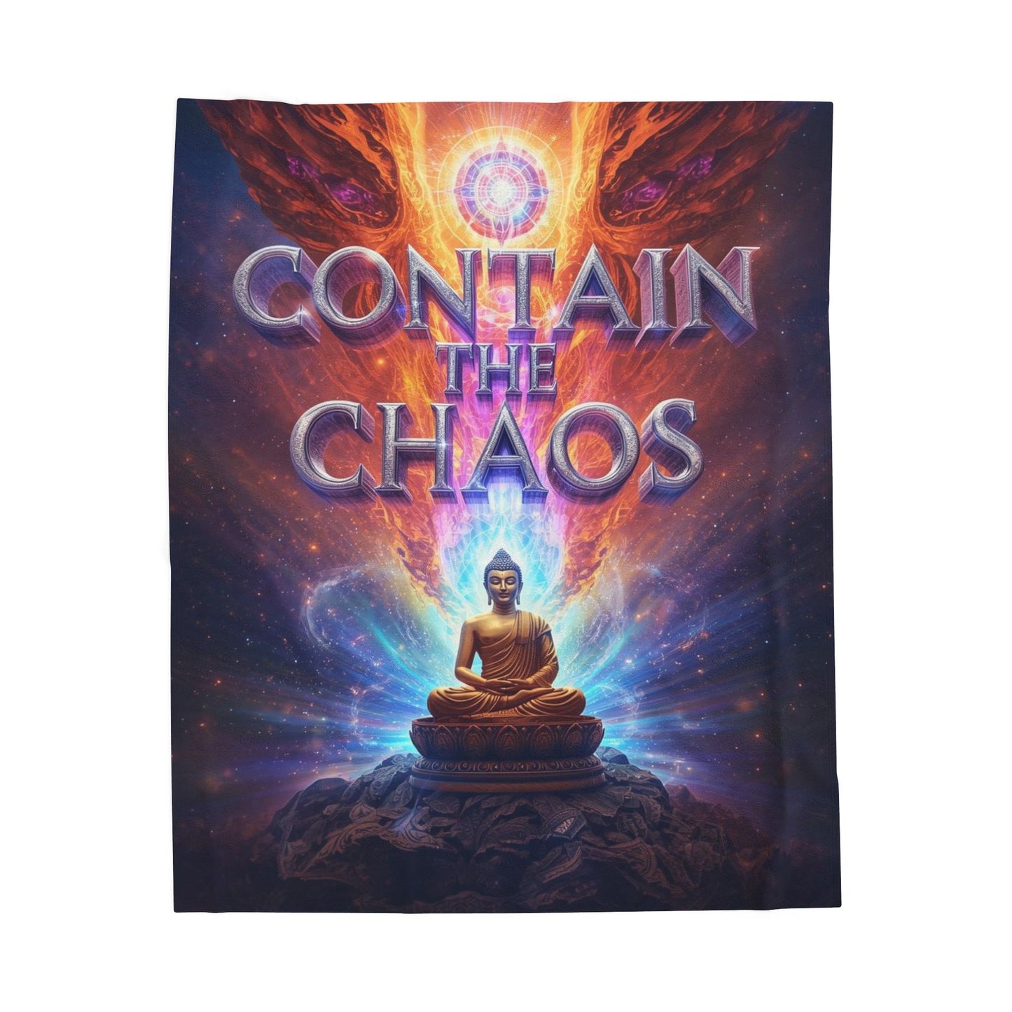 Contain the Chaos Velveteen Plush Blanket