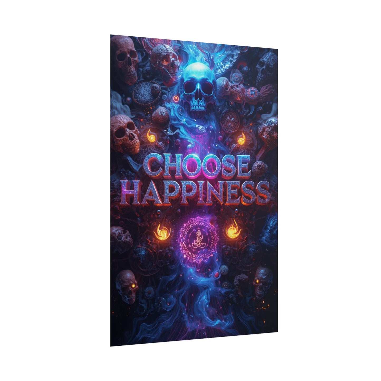 The LifeBox Motivational Poster, Choose Happiness Wall Art, Self Discipline & Mindset Decor, Personal Growth Inspirational Quote Print