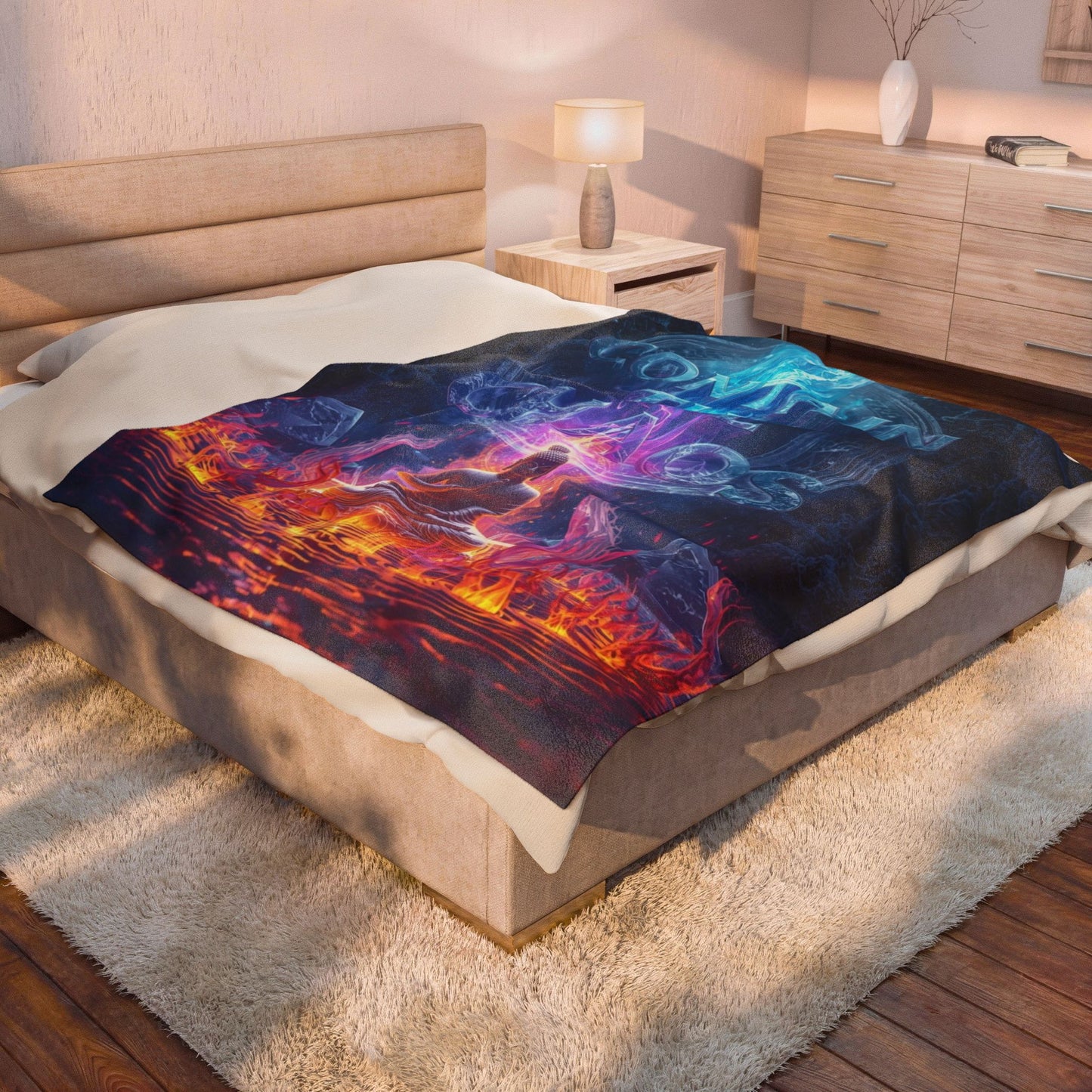 Contain The Chaos Velveteen Plush Blanket