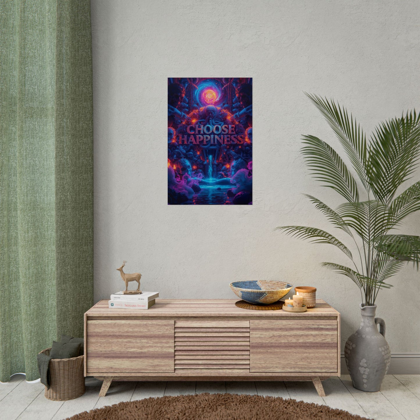 The LifeBox Motivational Poster, Choose Happiness Wall Art, Self Discipline & Mindset Decor, Personal Growth Inspirational Quote Print