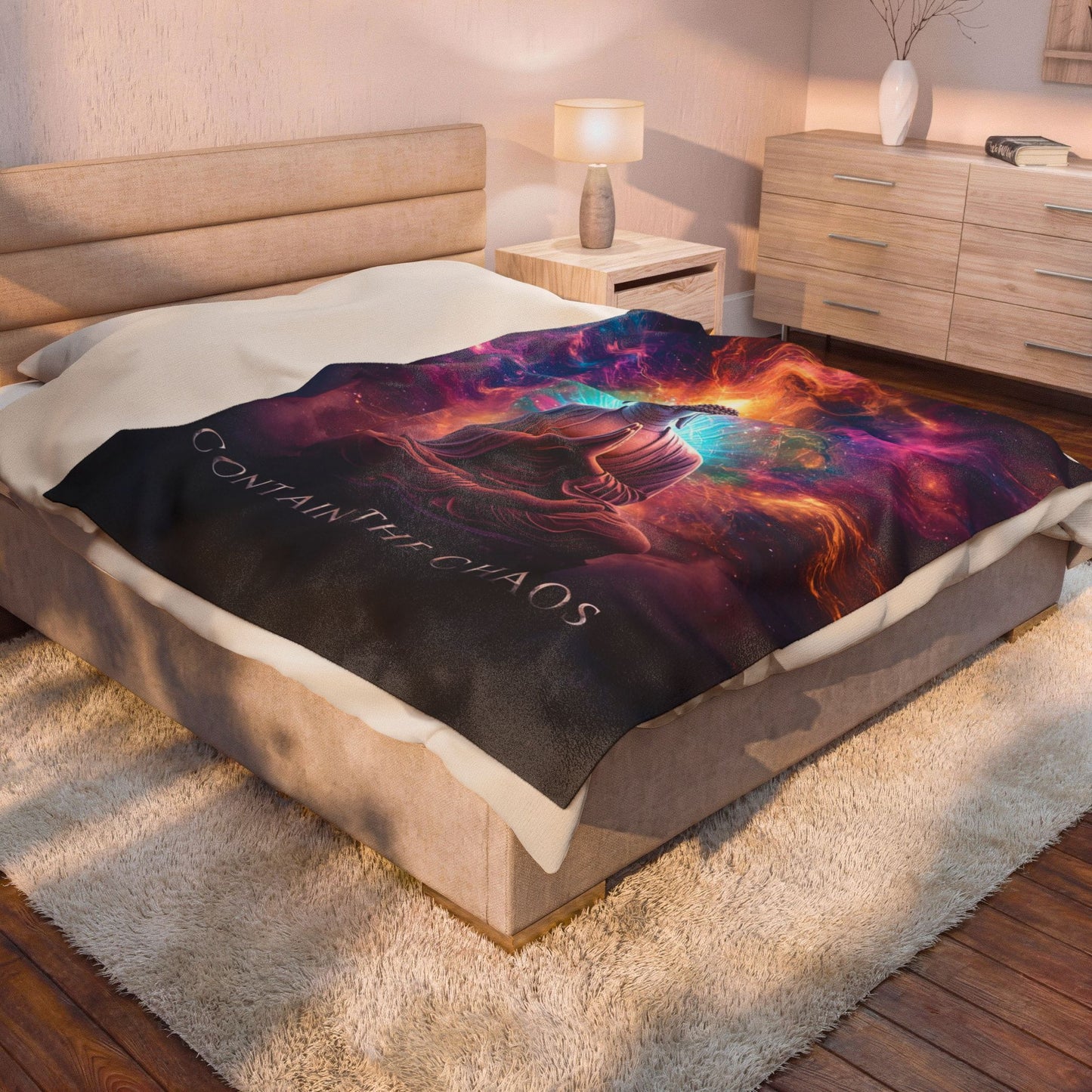 Contain the Chaos Velveteen Plush Blanket