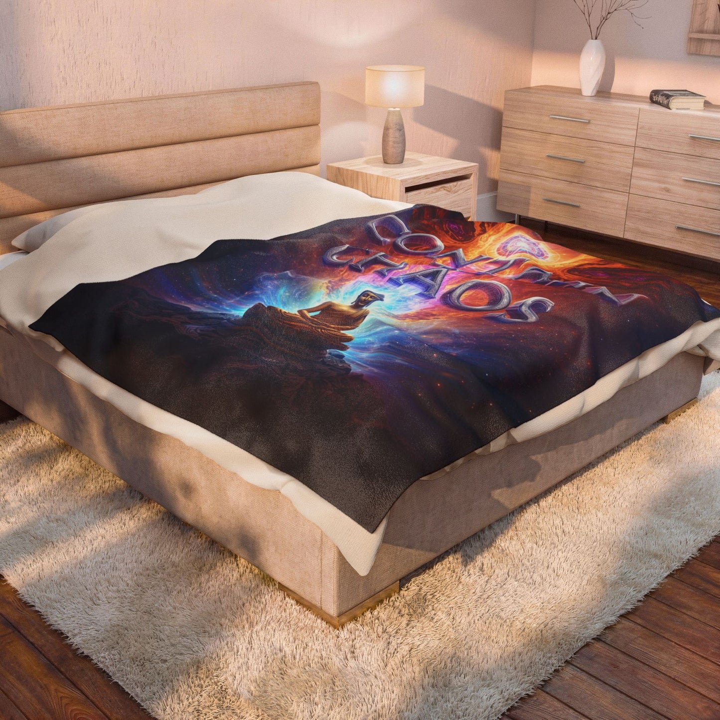 Contain the Chaos Velveteen Plush Blanket