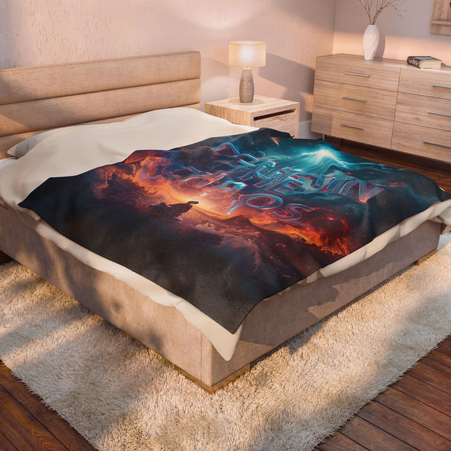 Contain the Chaos Velveteen Plush Blanket