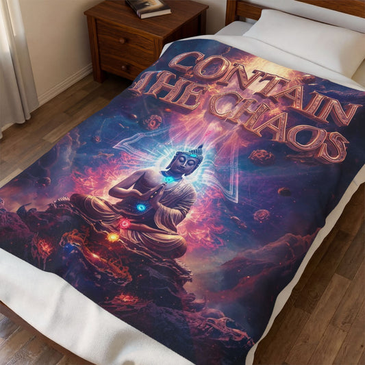 Contain the Chaos Velveteen Plush Blanket