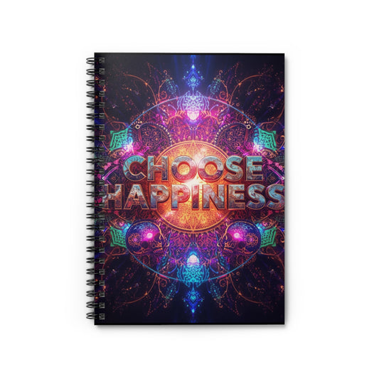 Choose Happiness Spiral Notebook Ruled Journal for Positivity & Daily Notes