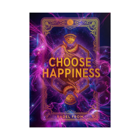 The LifeBox Motivational Poster, Choose Happiness Wall Art, Self Discipline & Mindset Decor, Personal Growth Inspirational Quote Print