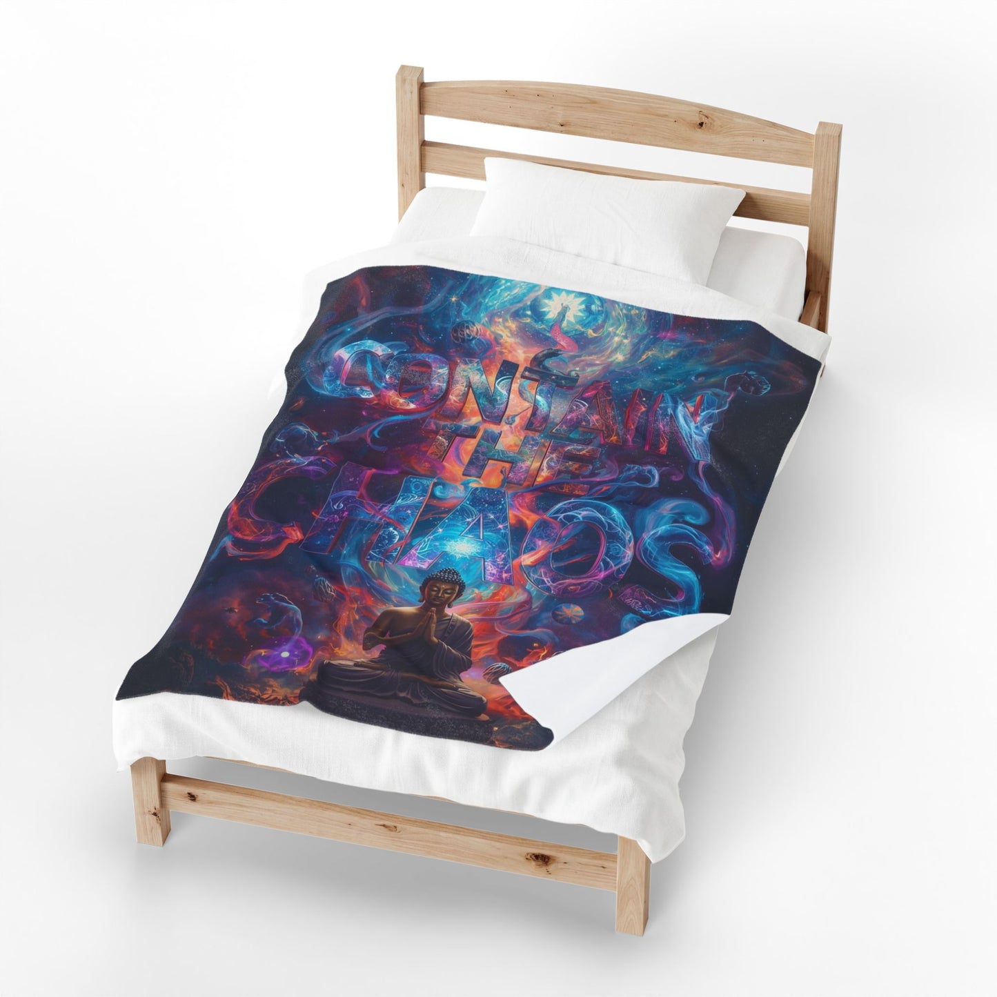 Contain the Chaos Velveteen Plush Blanket