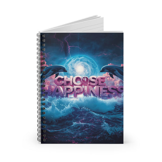 Choose Happiness Spiral Notebook Ruled Journal for Positivity & Daily Notes