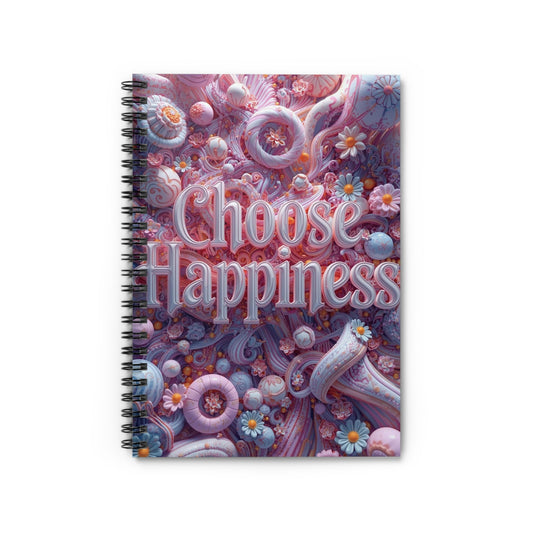 Choose Happiness Spiral Notebook Ruled Journal for Positivity & Daily Notes