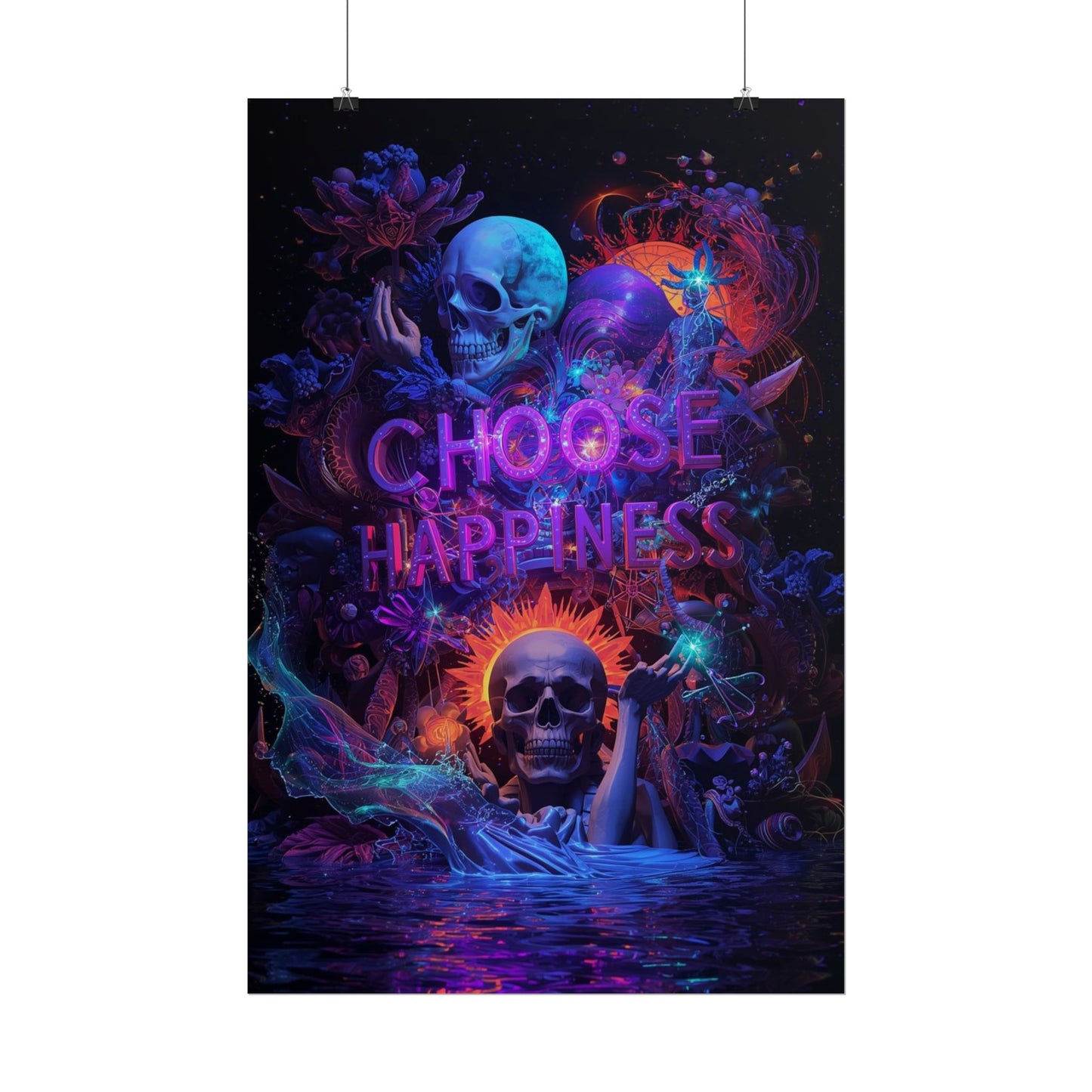 The LifeBox Motivational Poster, Choose Happiness Wall Art, Self Discipline & Mindset Decor, Personal Growth Inspirational Quote Print