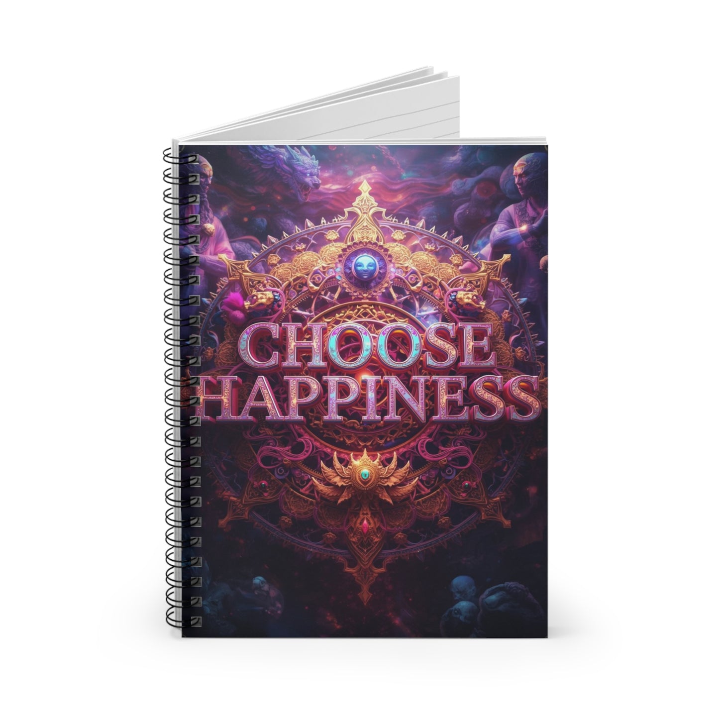 Choose Happiness Spiral Notebook  Ruled Journal for Positivity & Daily Notes