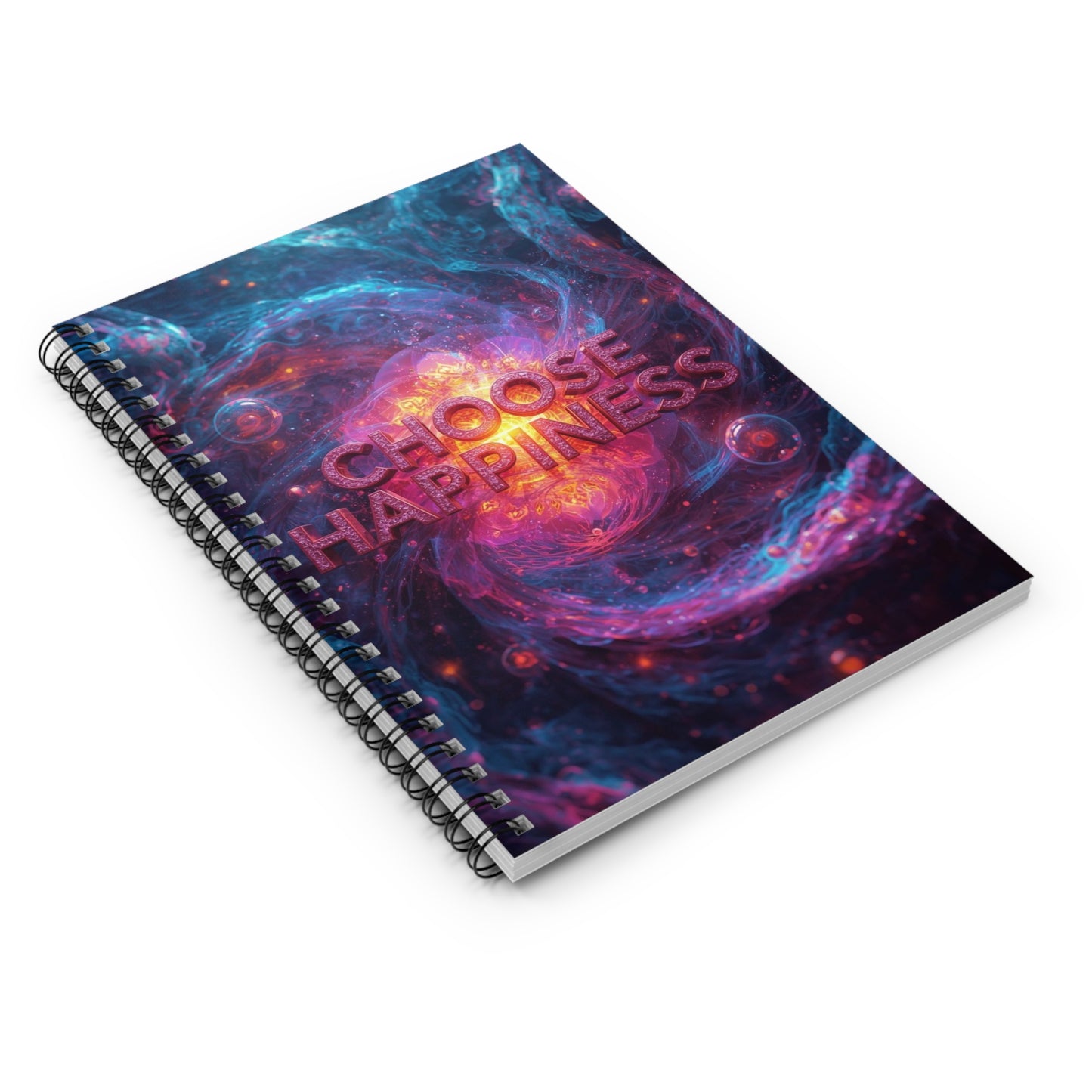 Choose Happiness Spiral Notebook Ruled Journal for Positivity & Daily Notes