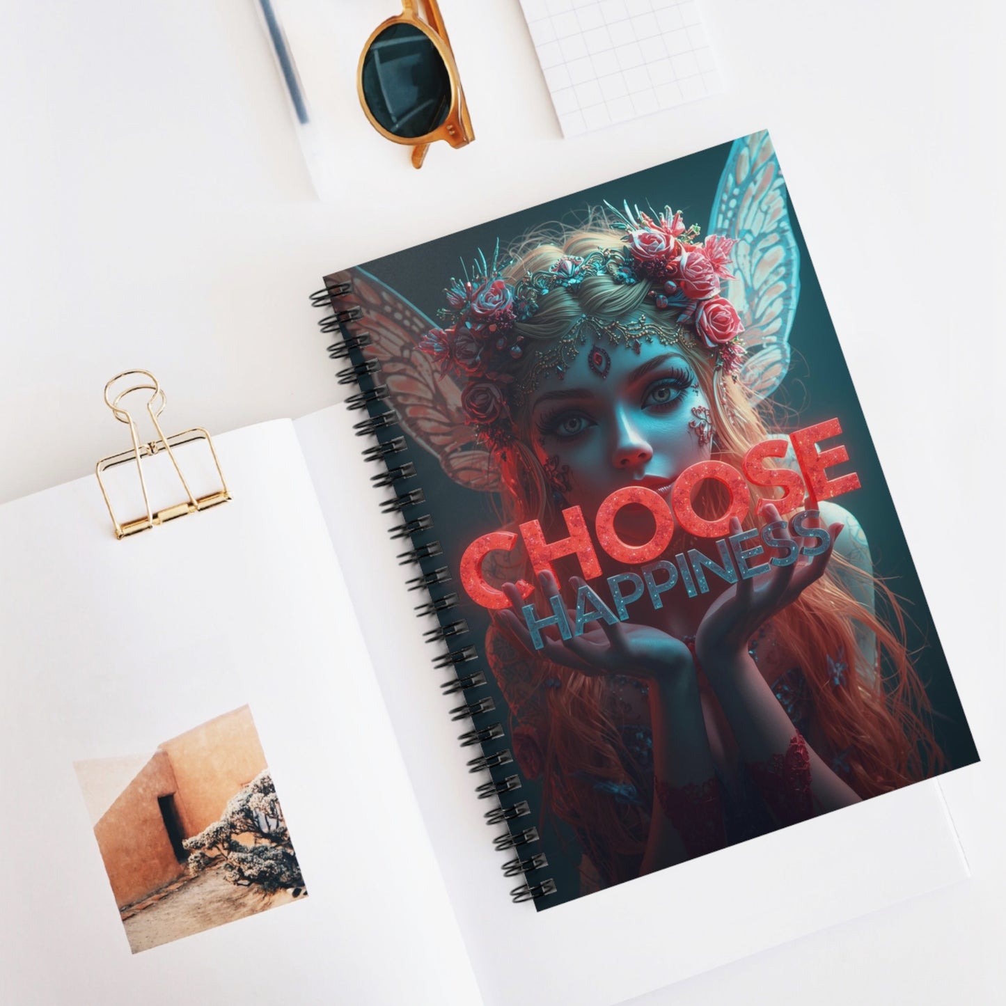 Choose Happiness Spiral Notebook Ruled Journal for Positivity & Daily Notes