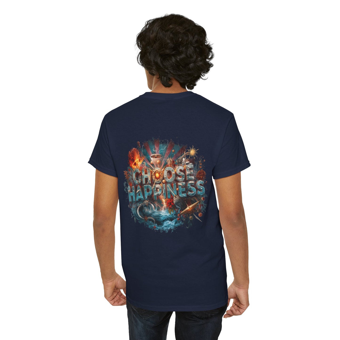 Choose Happiness Unixes T-Shirt Positive Mindset Vibes