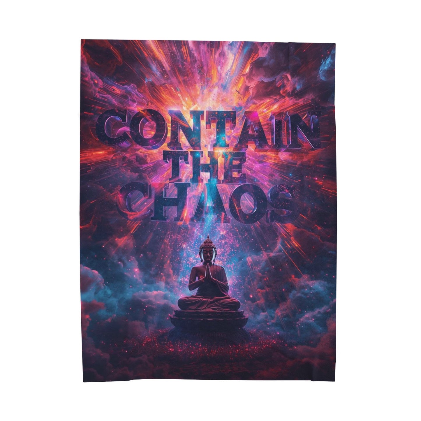 Contain the Chaos Velveteen Plush Blanket