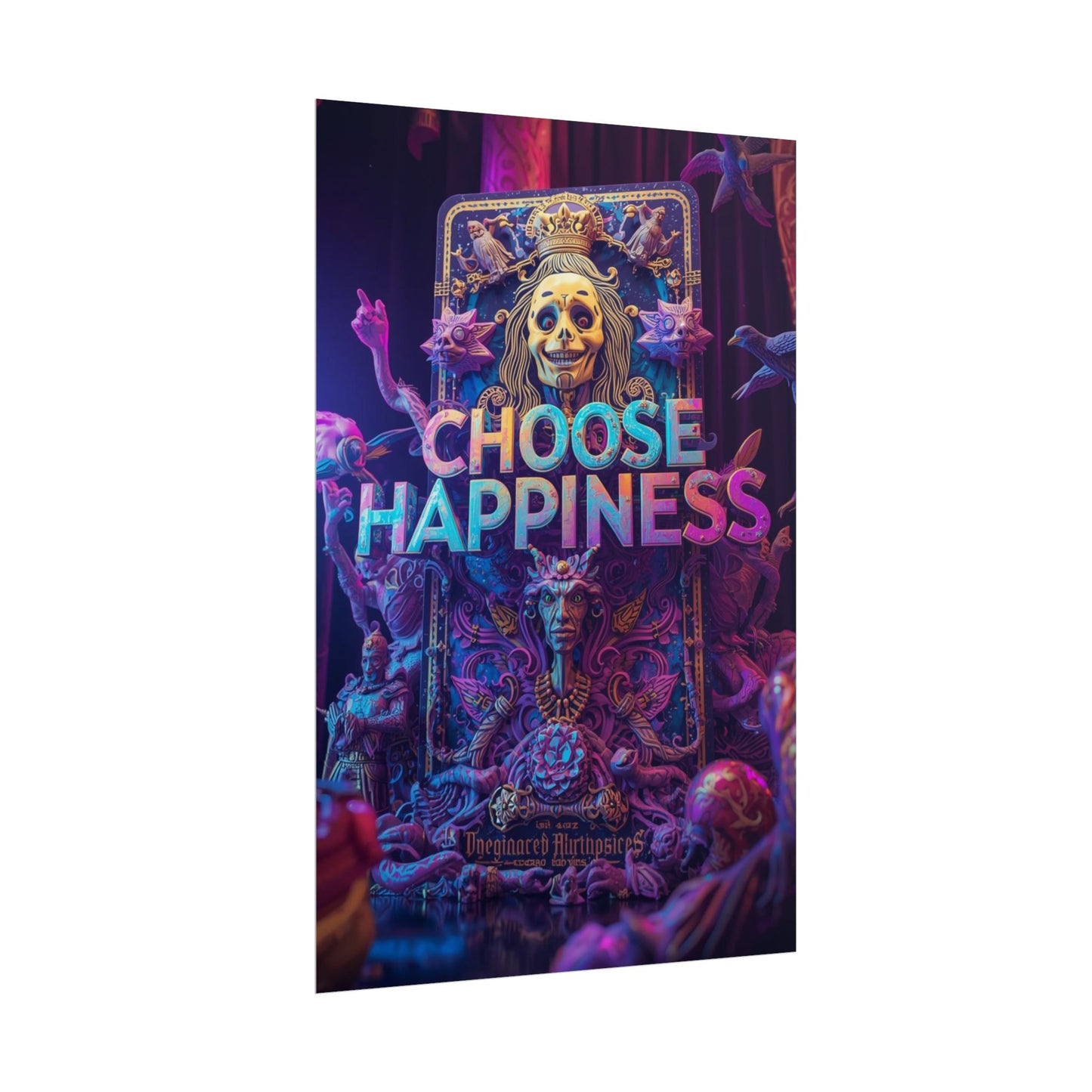 The LifeBox Motivational Poster, Choose Happiness Wall Art, Self Discipline & Mindset Decor, Personal Growth Inspirational Quote Print