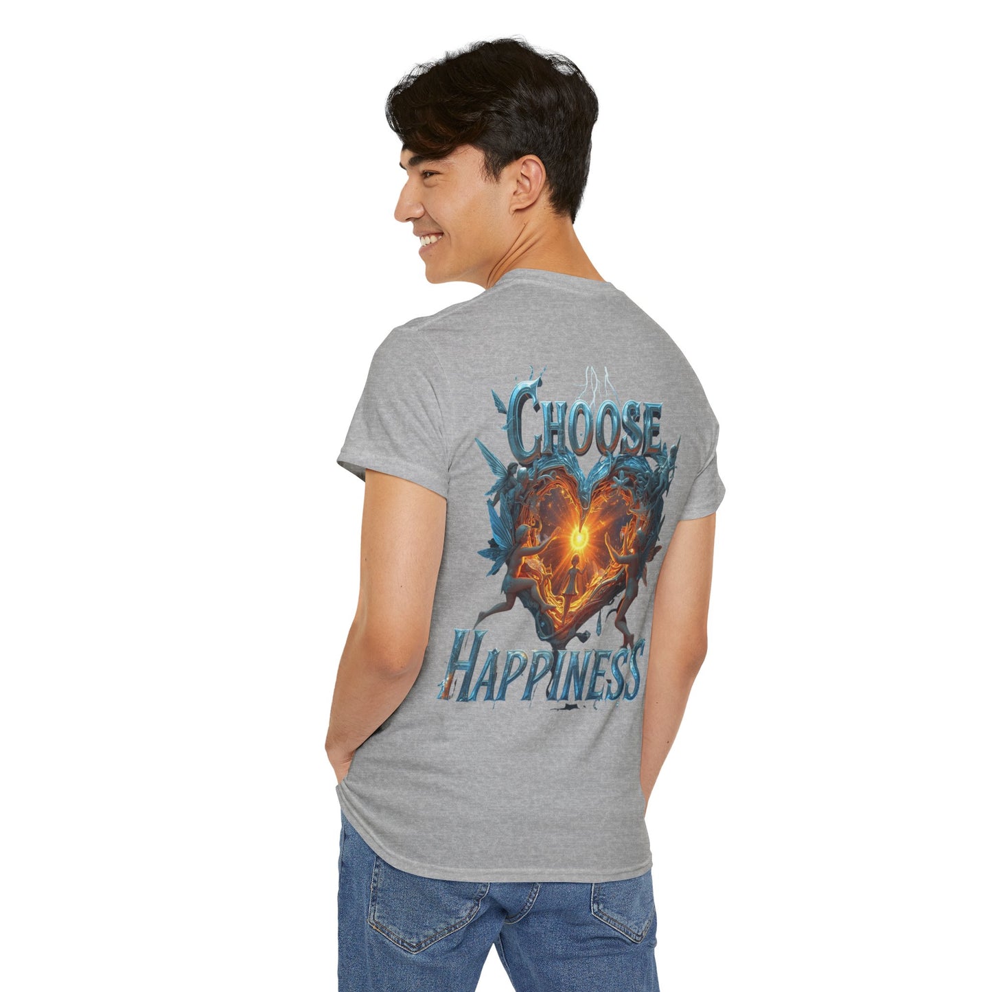 Choose Happiness Unixes T-Shirt Positive Mindset Vibes