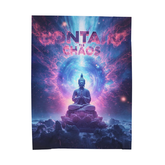 Contain the Chaos Velveteen Plush Blanket