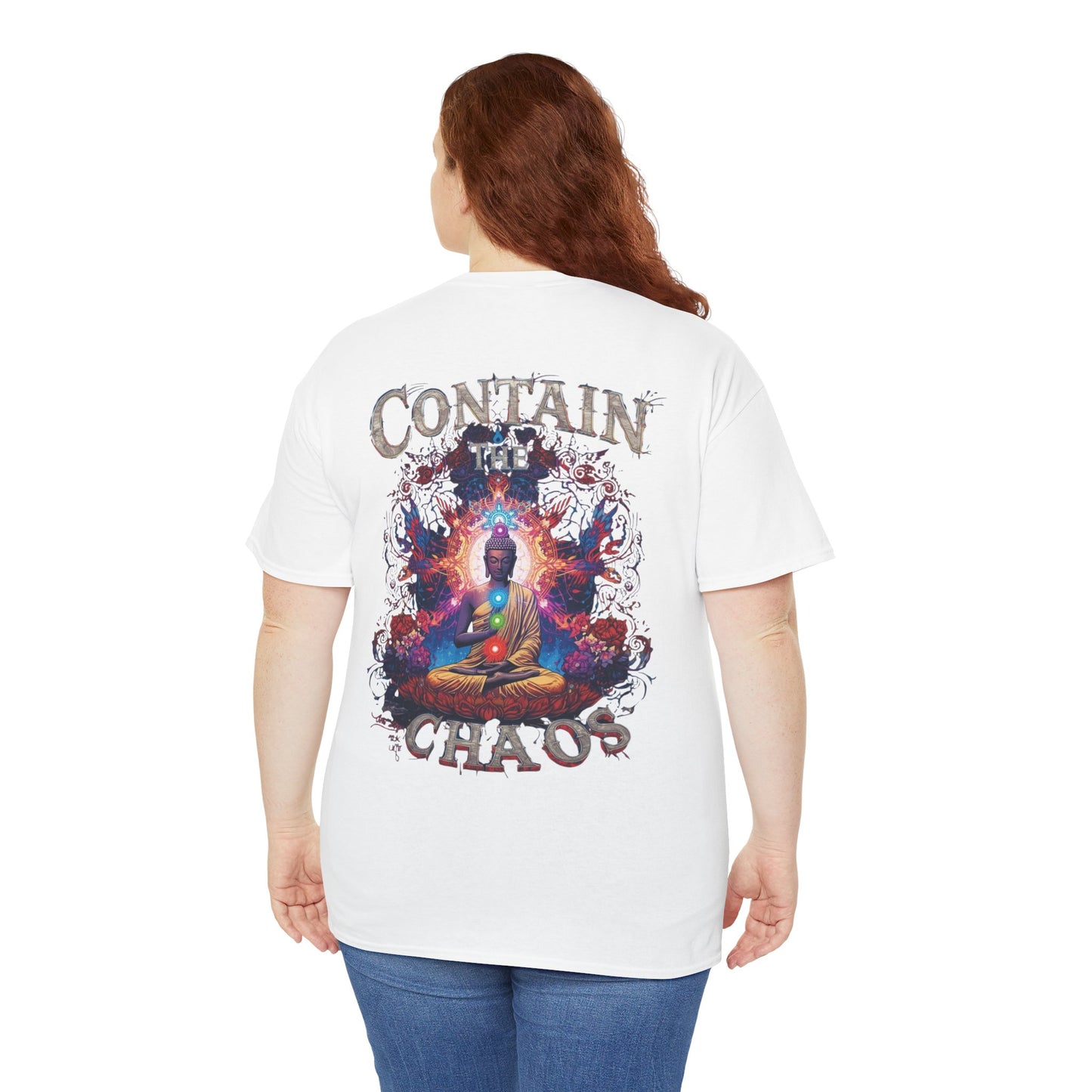 Contain The Chaos Unisex Tee, Positive Mindset Shirt