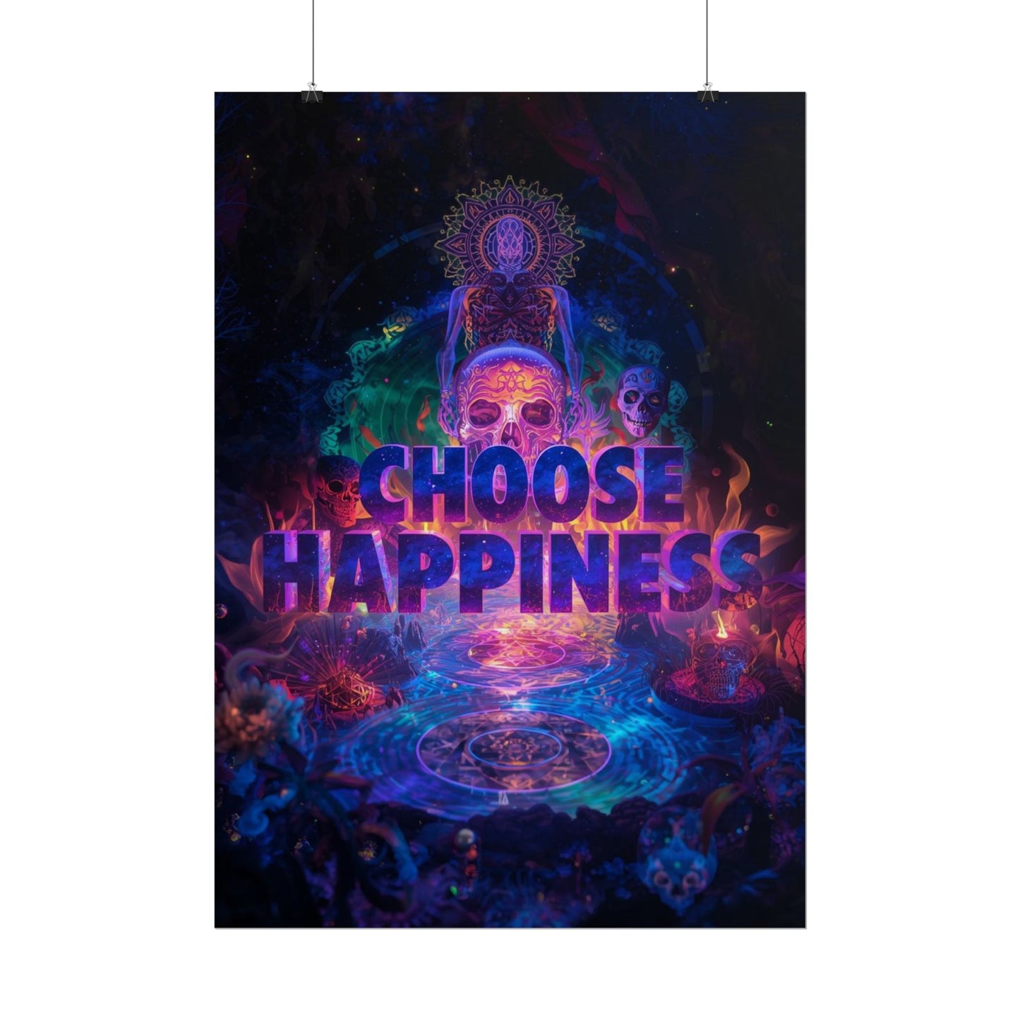 The LifeBox Motivational Poster, Choose Happiness Wall Art, Self Discipline & Mindset Decor, Personal Growth Inspirational Quote Print